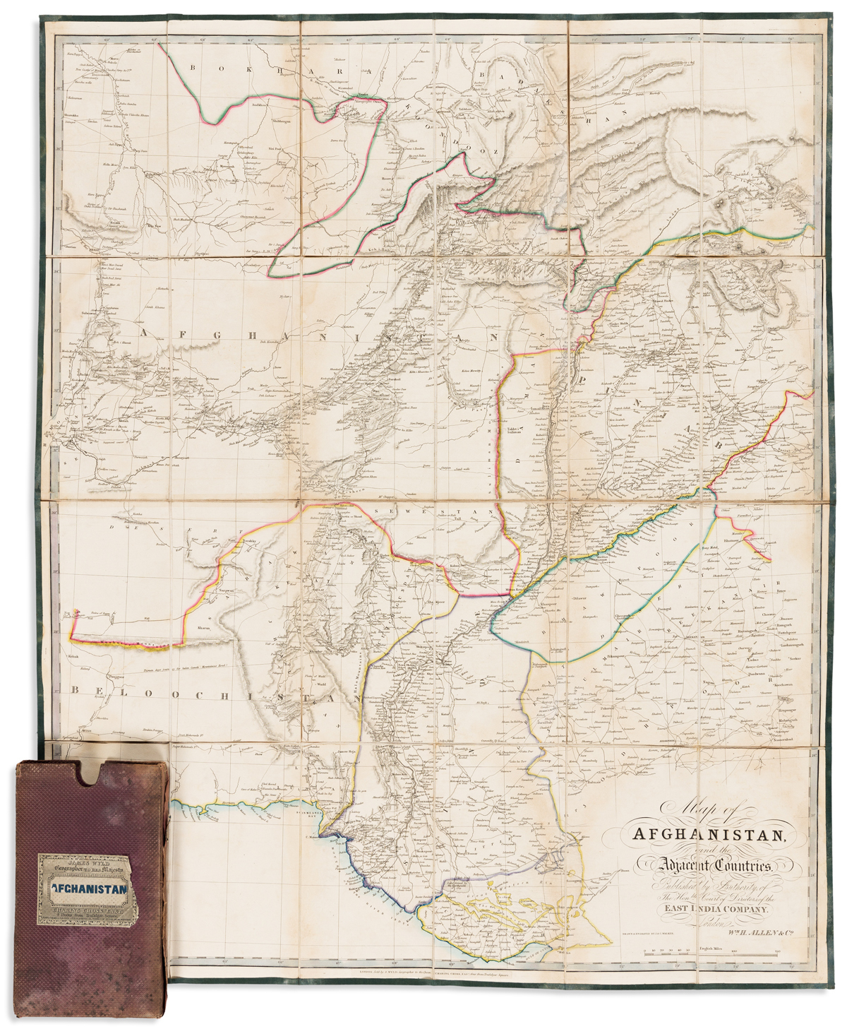(AFGHANISTAN.) Allen, William H. Map of Afghanistan and the Adjacent Countries